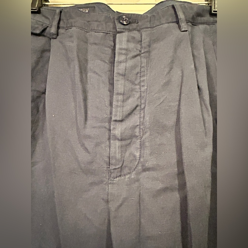 NWT J Crew Crosby suit pant in garment-dyed Italian cotton-linen blend - Picture 5 of 13